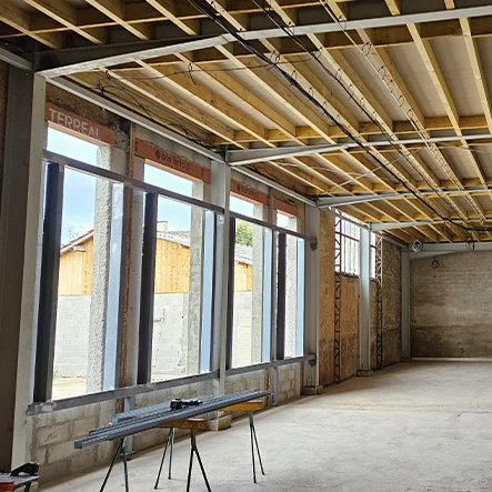 fabrication sur mesure pose charpente metallique salle multi activites grignols 47